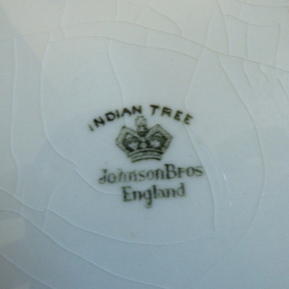 Johnson Brothers England Indian Tree Green Greek Floral pattern Dinner Plate 10" - Picture 7 of 8